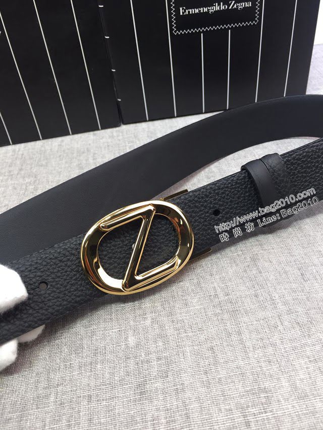 Zegna男士皮帶 傑尼亞小牛皮雙面腰帶  jjp1370